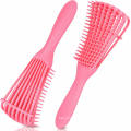 Pink Curly Detangling Curly Hair Brush